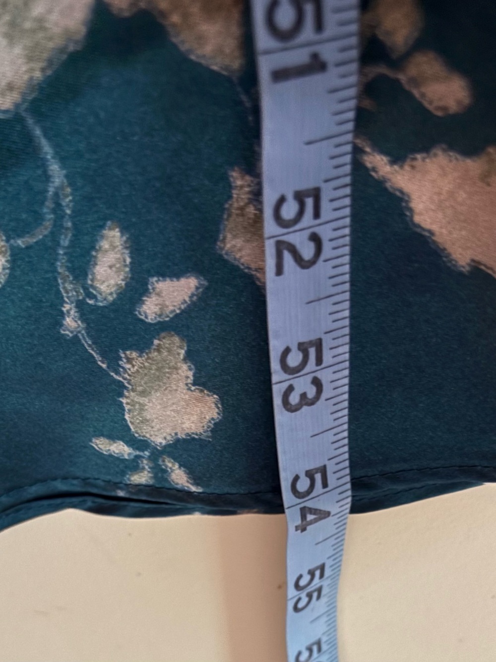 Cabernet Sleepwear Green Silky Satin Floral Print Maxi Slip Dress Sz M Flowy - Picture 10 of 11